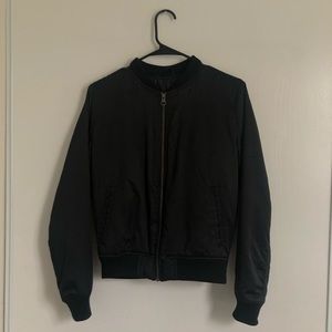 Black Bomber Jacket